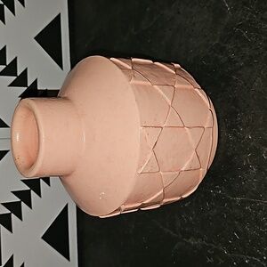 Project 62 salmon pink retro modern mcm geometric vibe vase rare